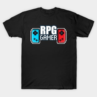 RPG Gamer - 8-bit Retro Pixel Classic Nostalgia Video Games T-Shirt